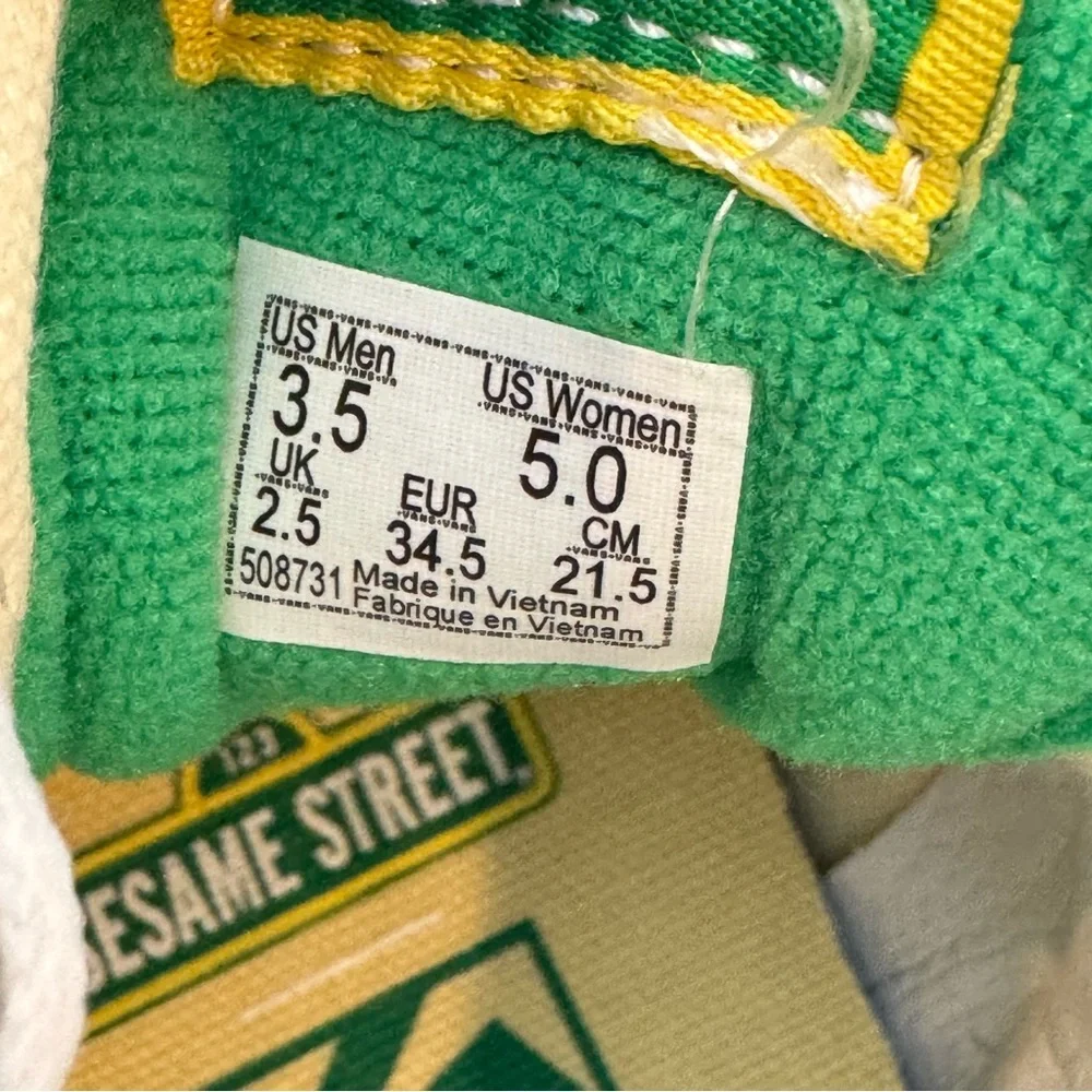 Vans Sesame Street Sk8-Hi 'Multi-Color size men 3.5 women 5